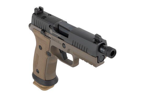 Limited Edition P320 AXG Combat 9mm Pistol from Sig Sauer has a two tone appearance